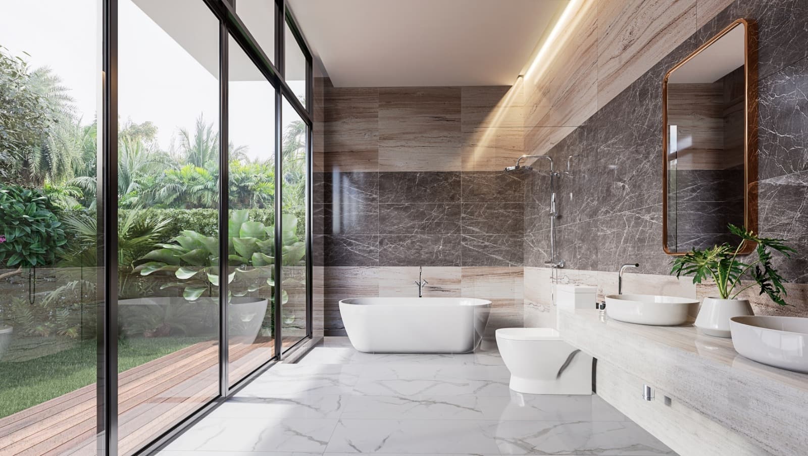 Semi-Frameless Shower Screen for Bathroom Renovations