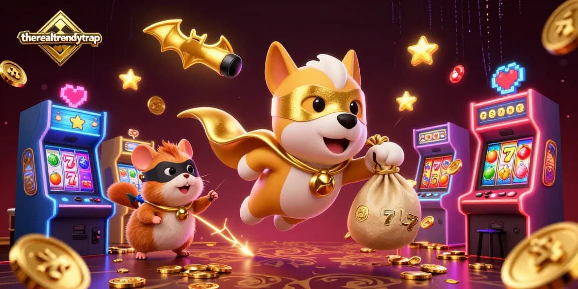 therealtrendytrap menghibur pemain dengan slot simbol emas dan koin di dunia game daring