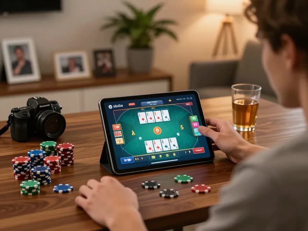 Engage with the thrilling poker experience at nhà cái 5699 through a cozy home gaming setup