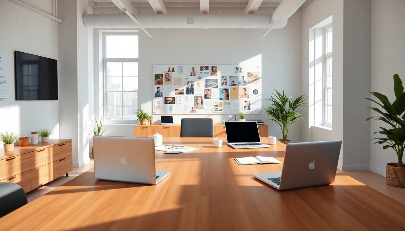Showcasing the Agency's vibrant workspace with modern design elements and inspirational decor.