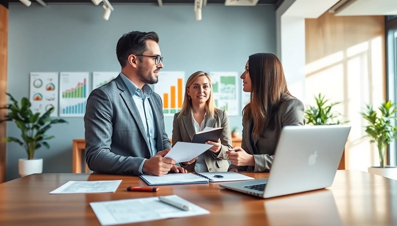 Bewertung von Immobilien auf https://frankfurt-immobilie-bewerten.de im professionellen Bürosetting mit Experten.