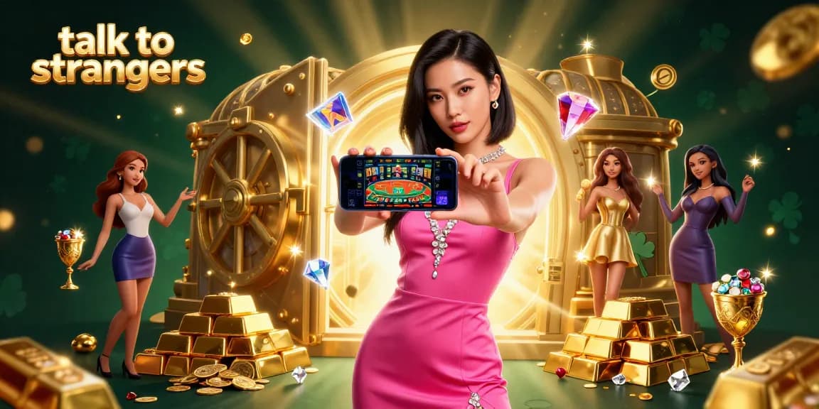 Engage and play talk to strangers with real-time video chat and vibrant casino elements.