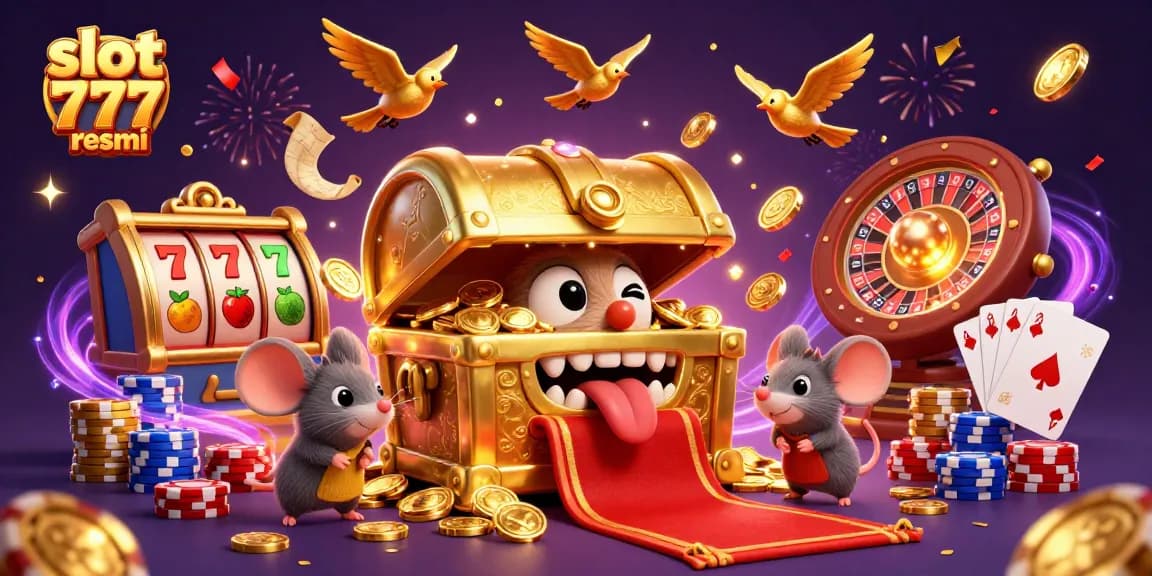 Experience the thrill of slot 777 resmi with dazzling coins, festive elements, and captivating casino visuals.