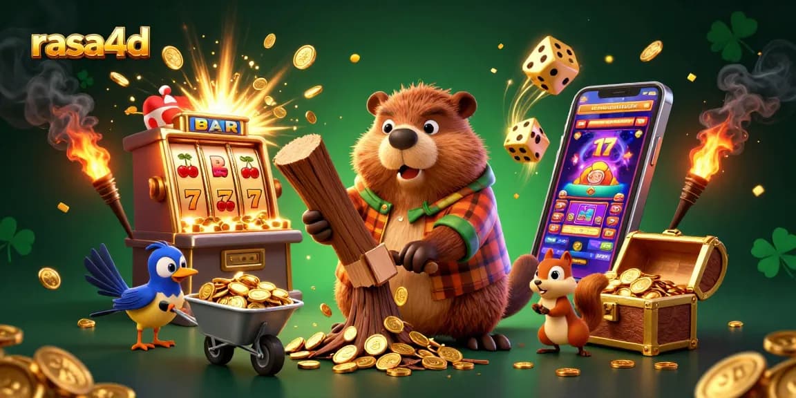 Experience thrilling gameplay with rasa4d in this vibrant casino-themed illustration.