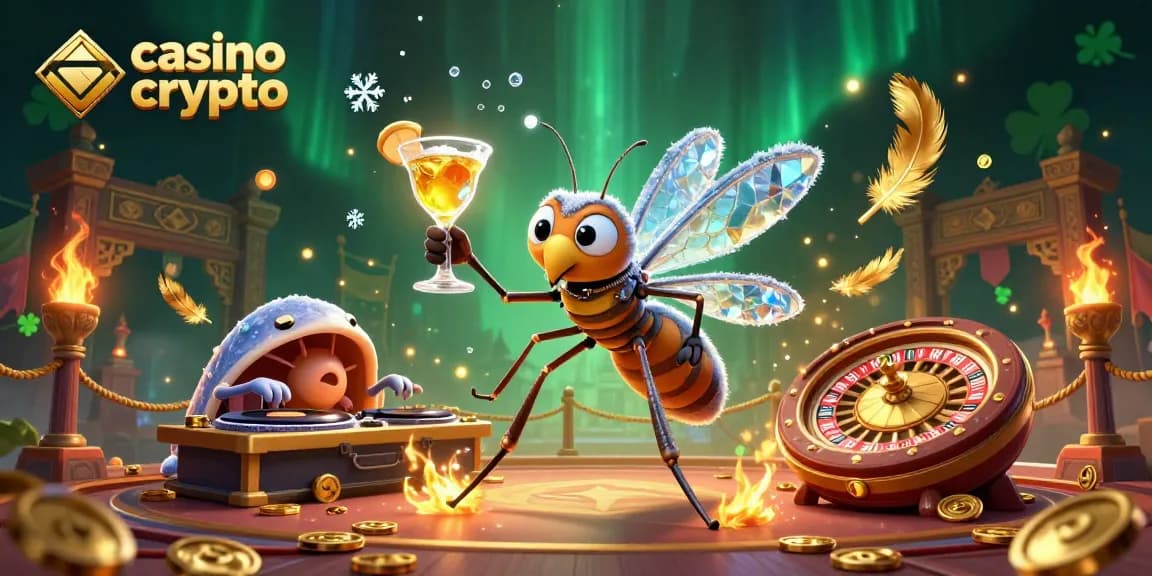 Gioca nel casino crypto con l'animale maschera in un'illustrazione vivace e ricca di dettagli.