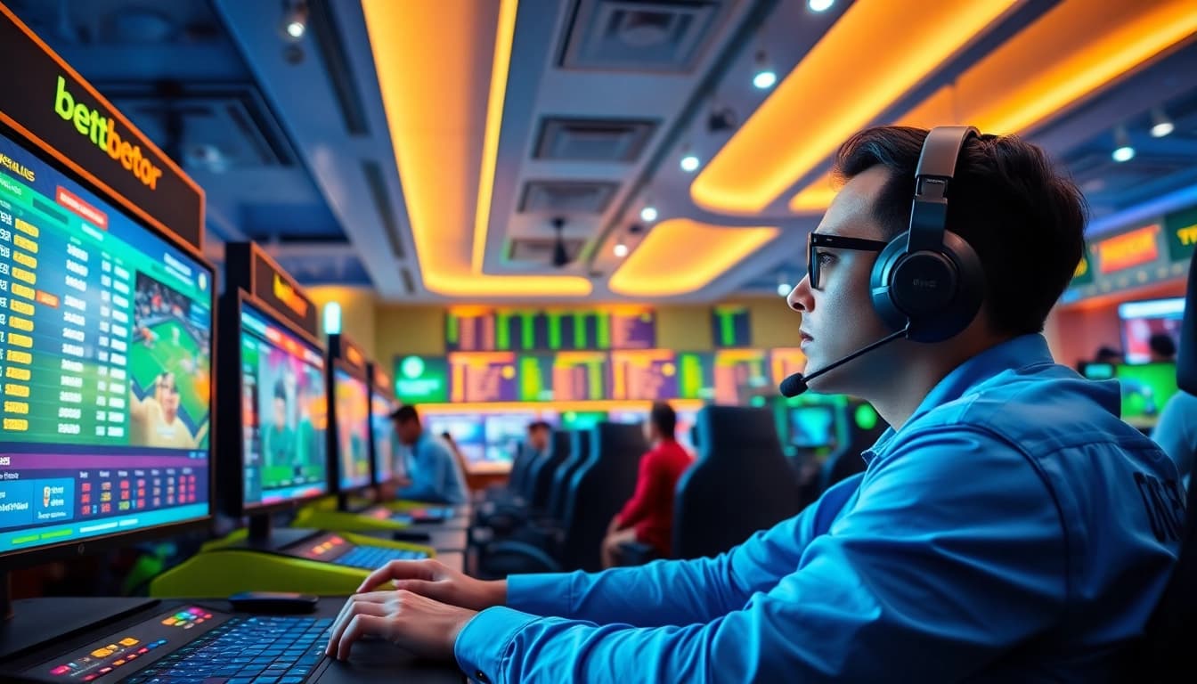 Menggambarkan suasana aksi taruhan online suletoto2, dengan antarmuka interaktif yang hidup.