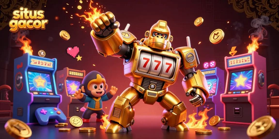 Experience thrilling action with the situs gacor golden gorilla mech and arcade game elements.