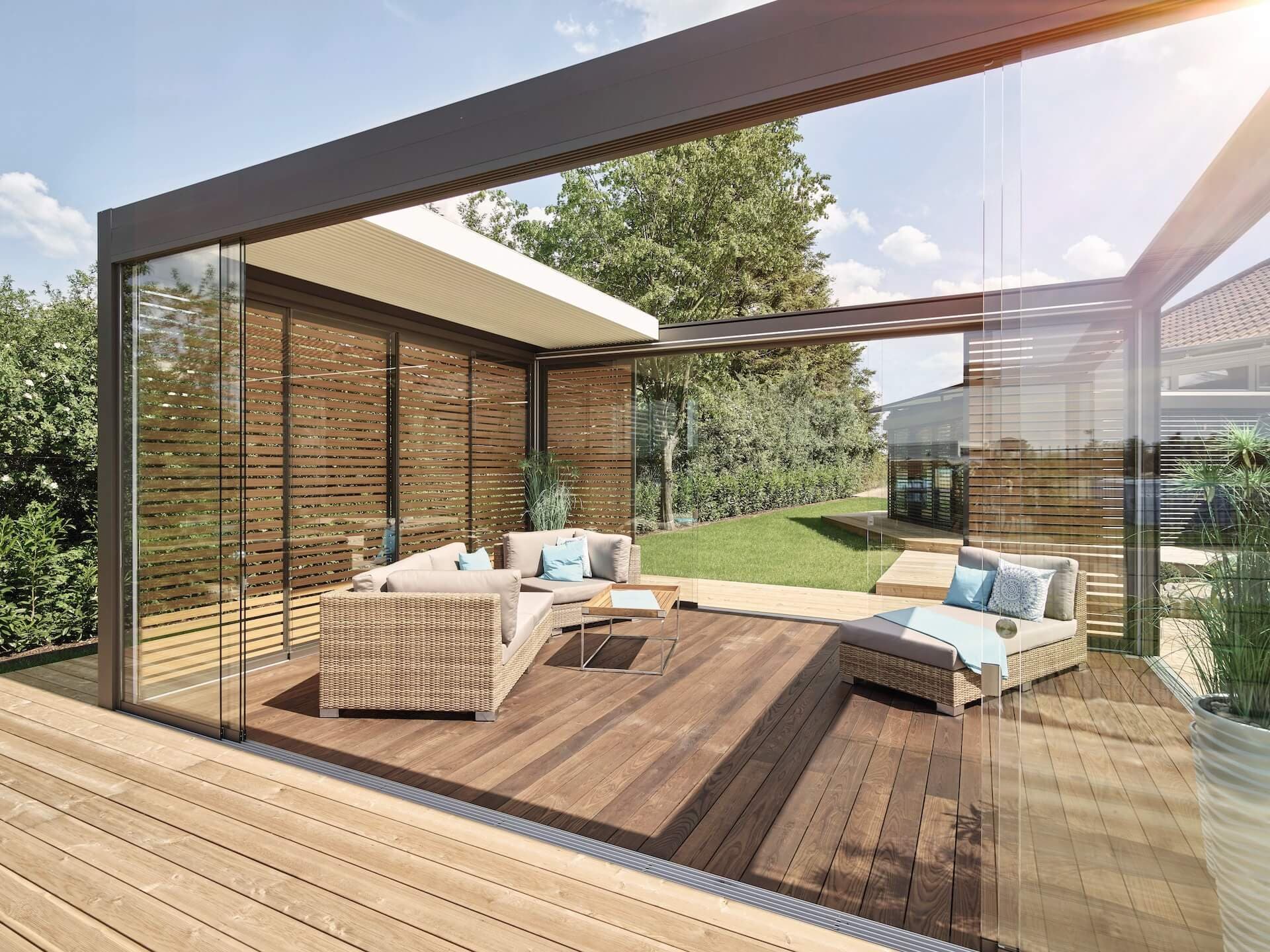 Lamellendach als architektonisches Highlight – ADA-Wintergarten Know-how