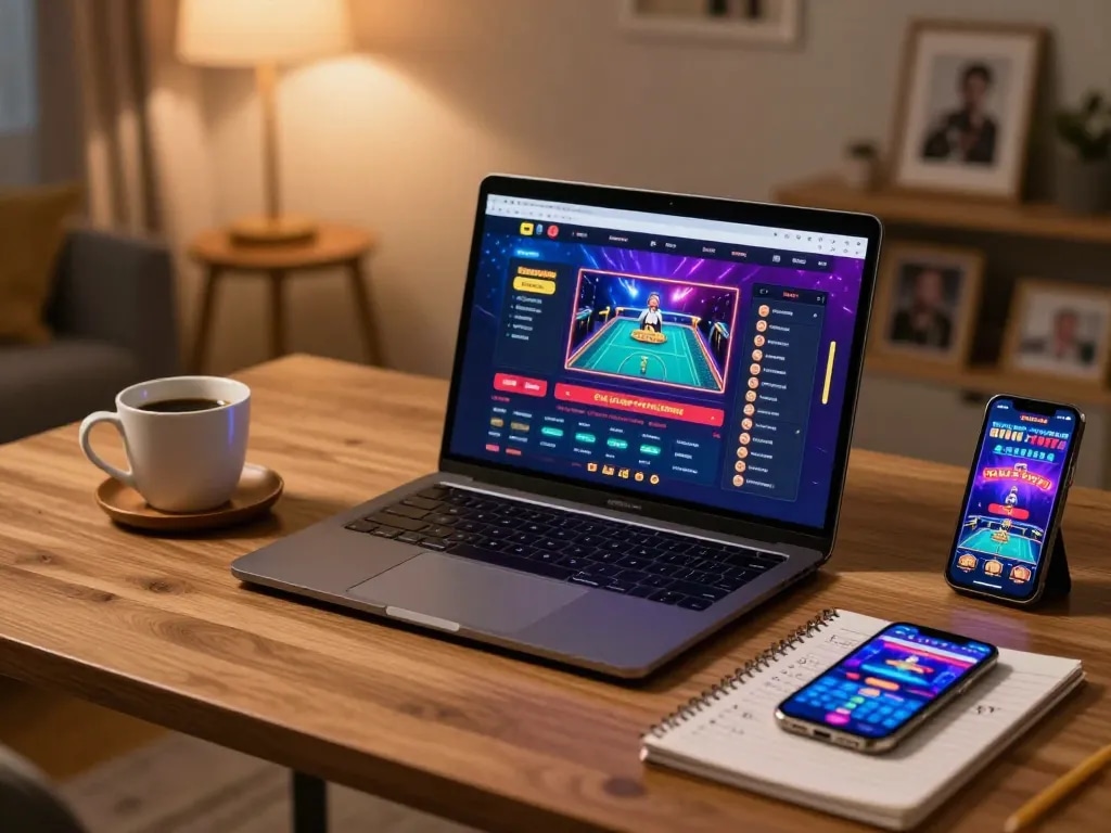 Engaging online casino experience at https://www.atqvn.com/ with a modern gaming setup.