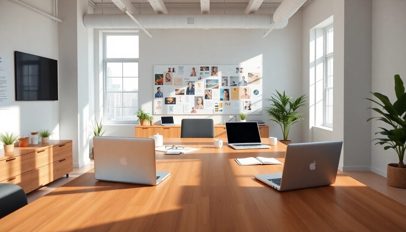 Showcasing the Agency's vibrant workspace with modern design elements and inspirational decor.