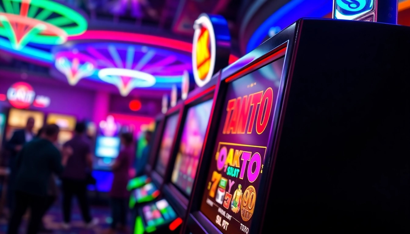 Menangkan jackpot dengan tank4d toto slot di mesin slot yang berkilauan.