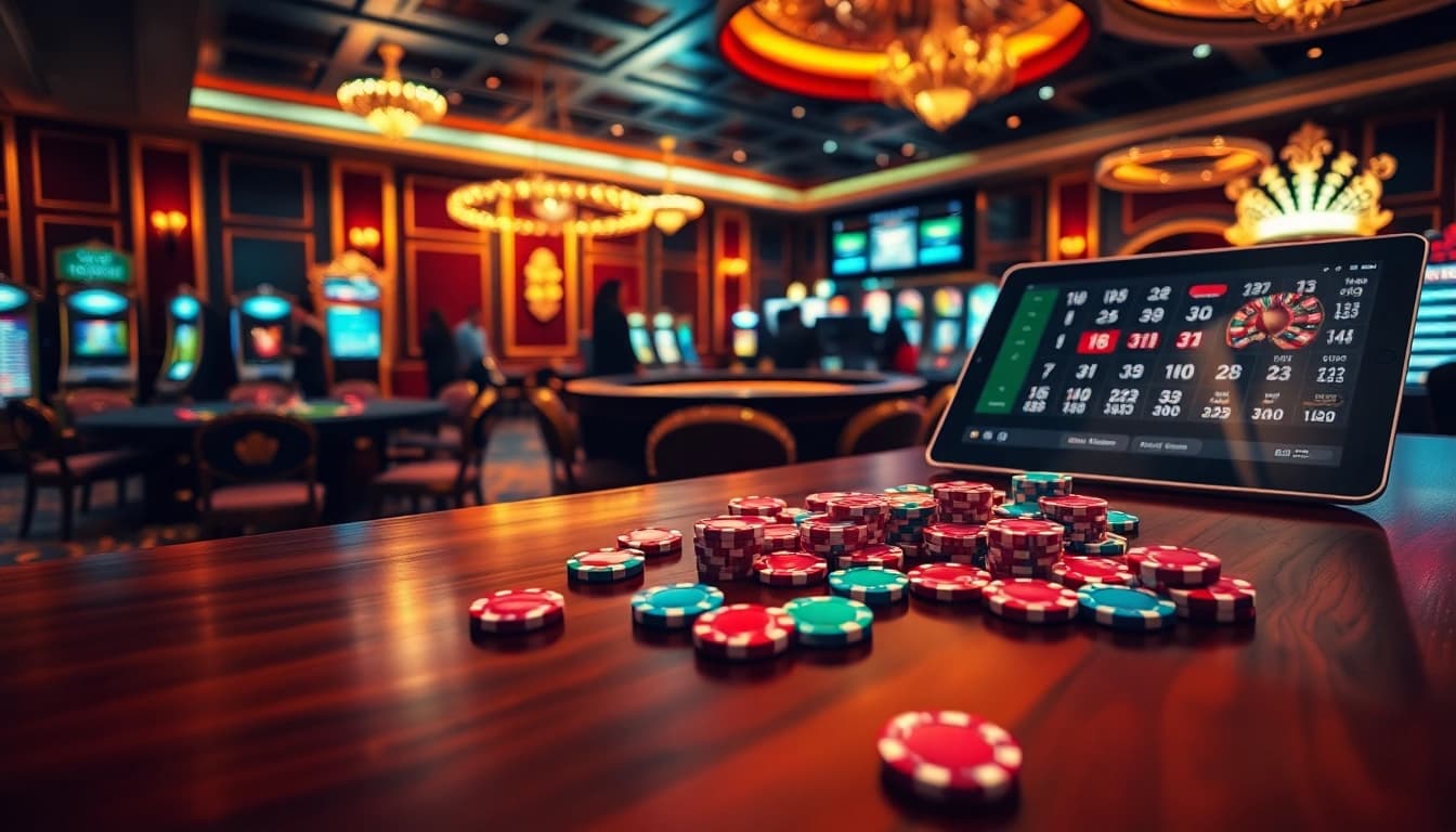 Vivez l'excitation du casino en ligne avec des tables de jeu vibrantes et des machines à sous passionnantes.