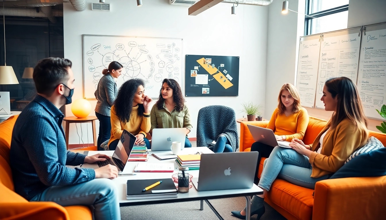 View of a creative workspace at https://whatalker.com, showcasing collaboration and innovation.
