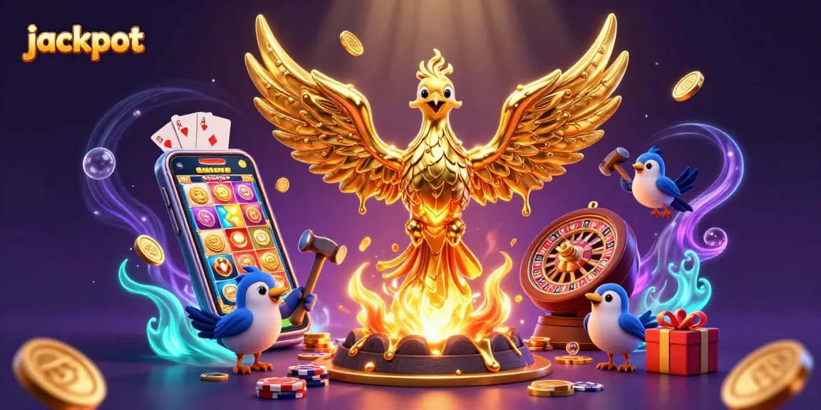 Win big at the jackpot with golden phoenix and thrilling slot game elements!
