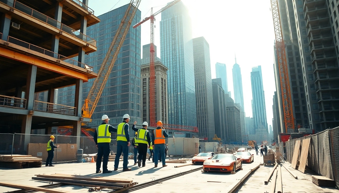 New York Commercial General Contractor managing a construction site in New York City.