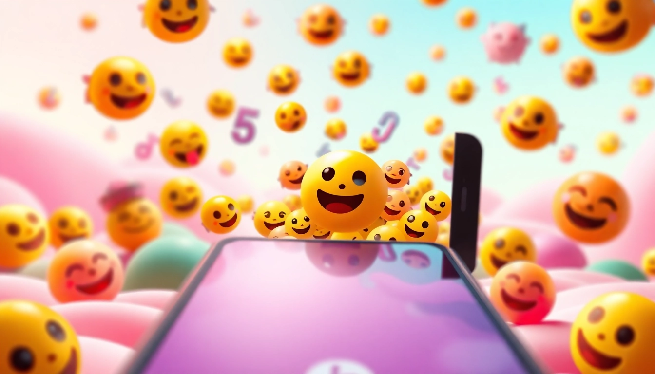 Engaging composition with colorful tiktok emojis showcasing their appeal and usage in social media.