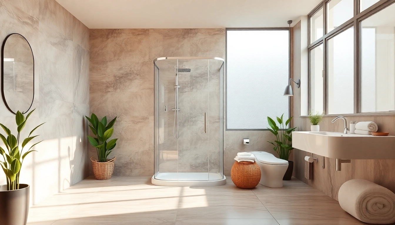 Experience elegant showers Australia in a beautifully designed bathroom with modern fixtures and serene ambiance.