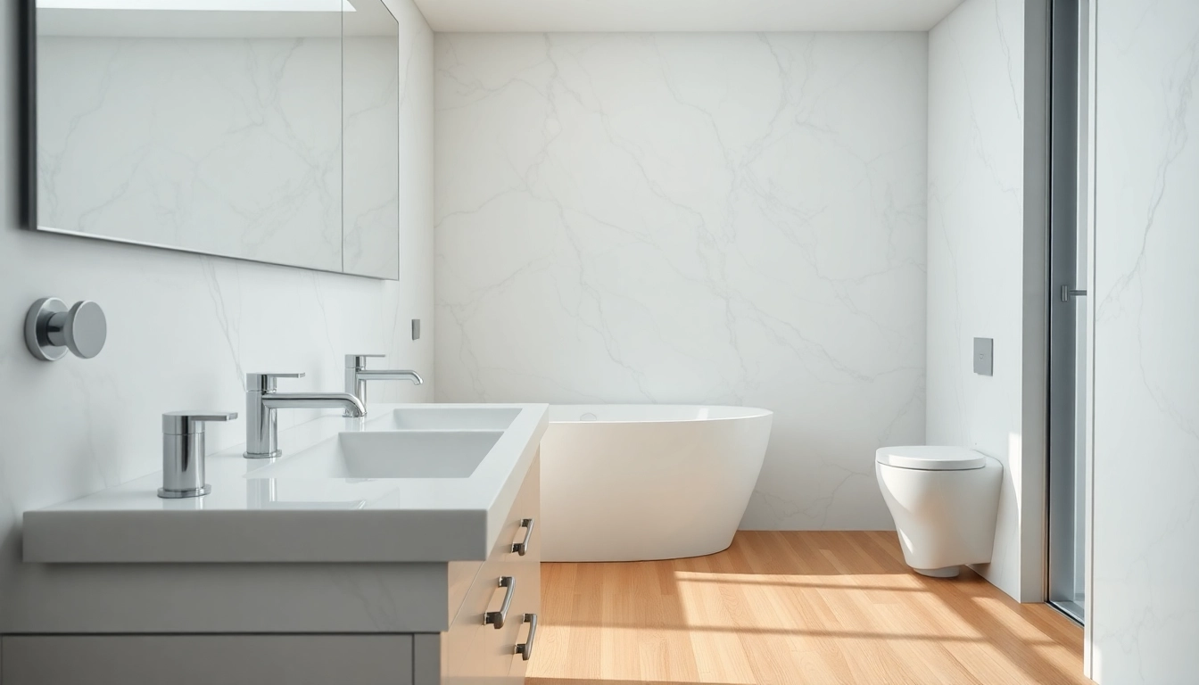 Optimale Sanitärausstattung von sonni sanitär in einem modernen Badezimmer.