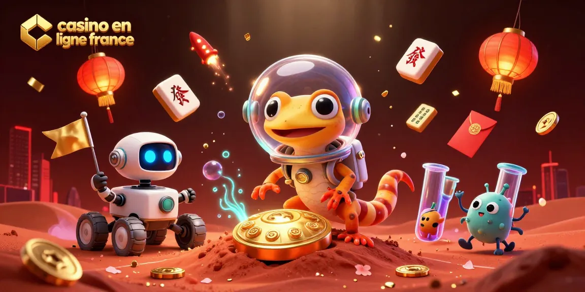 Jouer au casino en ligne France dans un décor ludique et coloré avec des personnages 3D animés.
