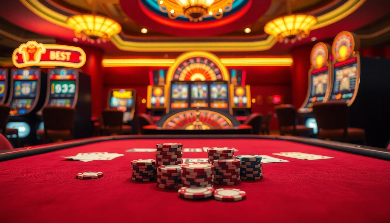 Enjoy thrilling gameplay with trang chủ thabet, featuring vibrant casino tables and poker scenarios.