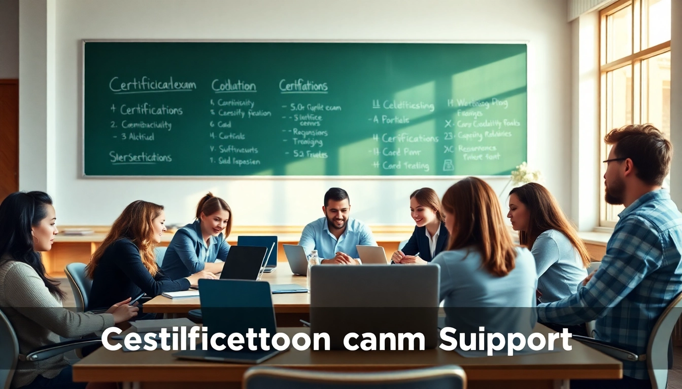 Enhance your certification exam support with collaborative study groups in a bright classroom.