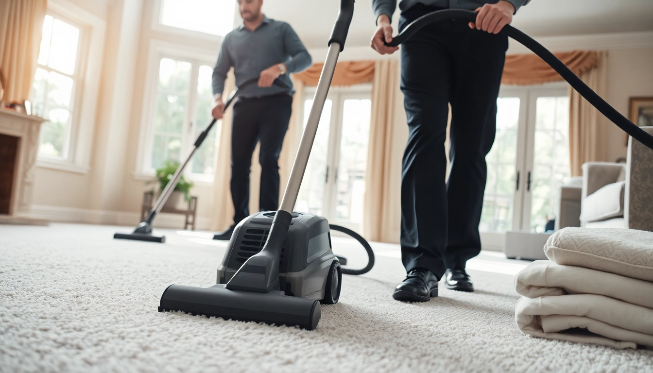 Carpet cleaners Lincoln CA revitalizing a living room with plush carpets.
