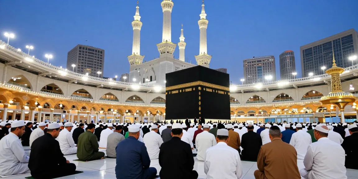 Experience umroh Itikaf during Ramadan with breathtaking views of Masjidil Haram and its spiritual ambiance.