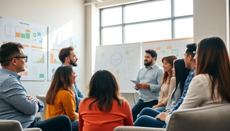 Enhance your strategy with Good Wolf Marketing team brainstorming in a collaborative setting.