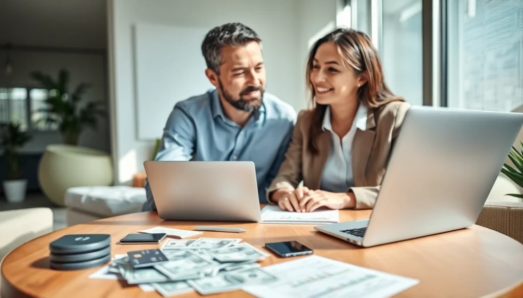 신용카드 현금화의 이해를 도와주는 전문가와 고객의 상담 모습