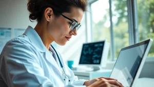 Analyze health data on https://www.medexdtc.com with a healthcare professional in a clinic environment.