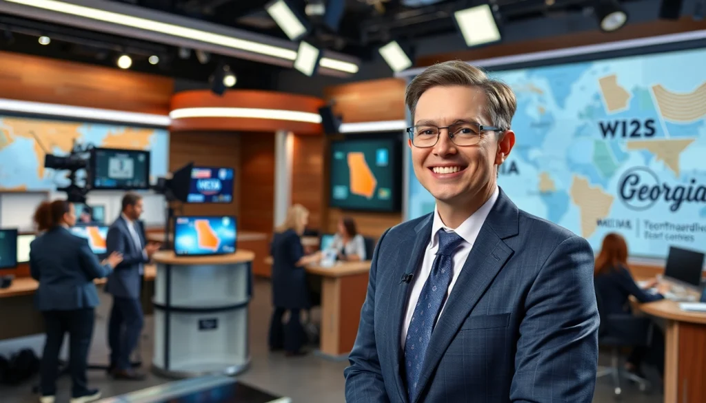 Engaging scene at thegeorgiasun newsroom showcasing vibrant local news reporting.