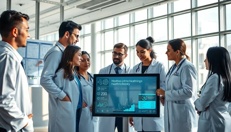 Collaboration among diverse medical professionals at https://www.medexdtc.com in a modern healthcare setting.