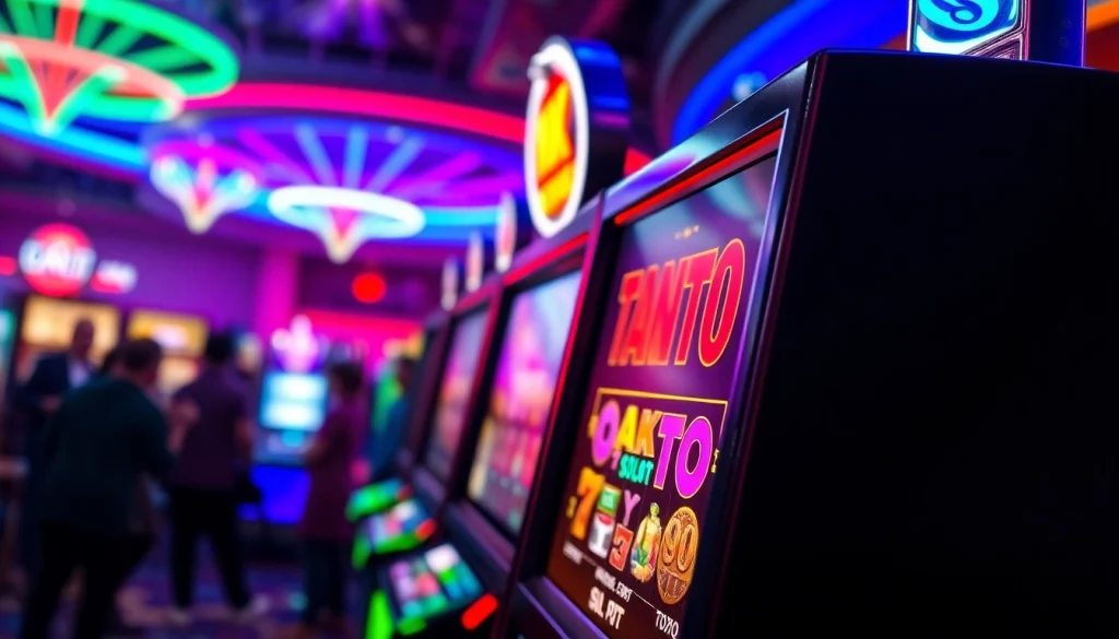 Menangkan jackpot dengan tank4d toto slot di mesin slot yang berkilauan.