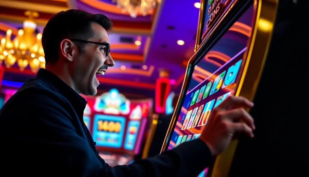 Menangkan permainan slot gacor dengan pemain bersemangat di kasino yang meriah.