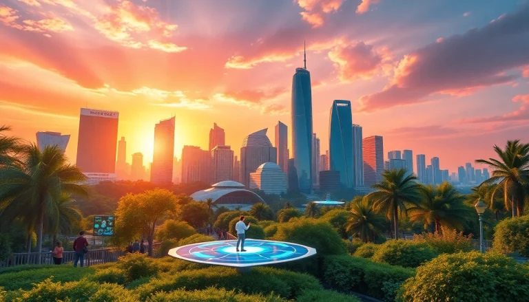 Enhance your journey at https://www.trilgameshproject.com with a stunning digital cityscape.