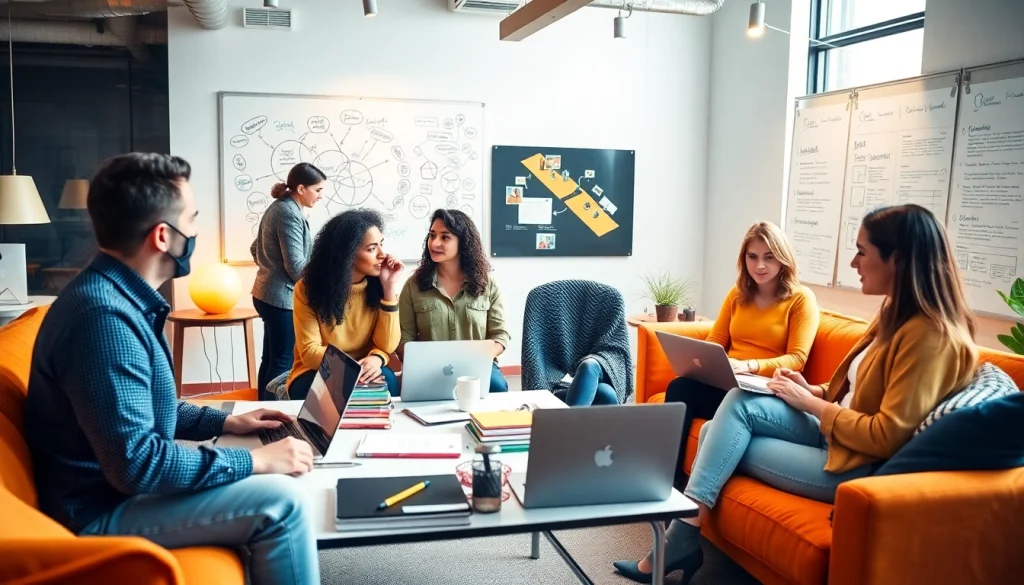 View of a creative workspace at https://whatalker.com, showcasing collaboration and innovation.