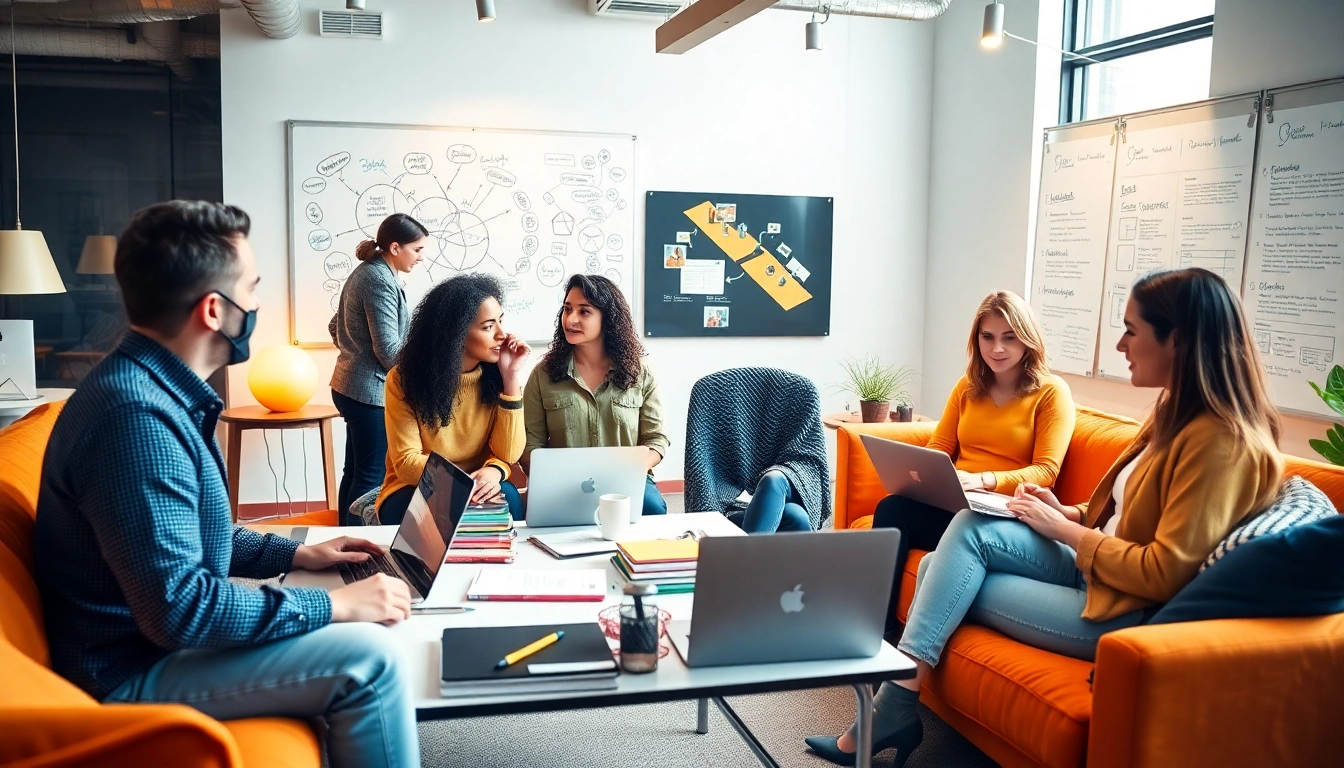View of a creative workspace at https://whatalker.com, showcasing collaboration and innovation.