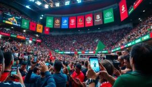 Betting excitement captured in a vibrant sports scene highlighting the best sportsbooks Mexico.