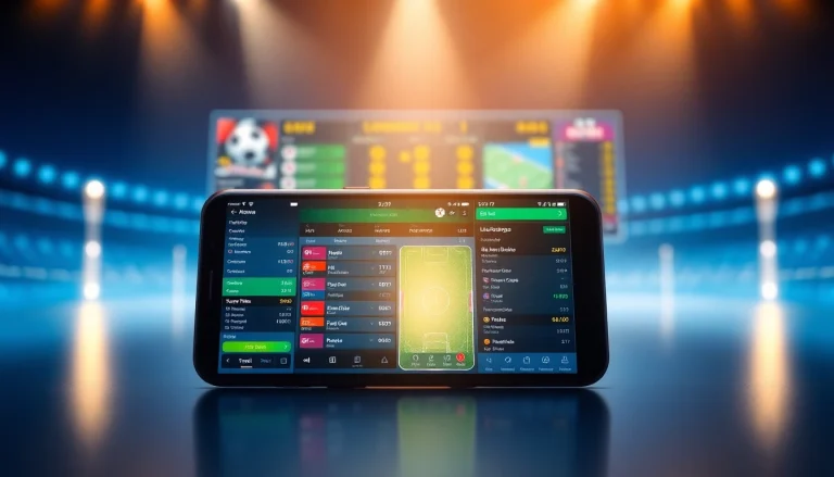 Showcasing the best sports betting apps in India on a smartphone with engaging interfaces.