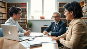 Engaging legal consultation at https://www.steinhardtlawfirm.com focusing on a lawyer guiding a client.