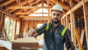 Showcasing good builders near me actively constructing a home with precision and expertise.