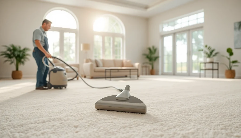 Experience reliable carpet cleaning Dubai with a professional service in a bright, well-lit living room.