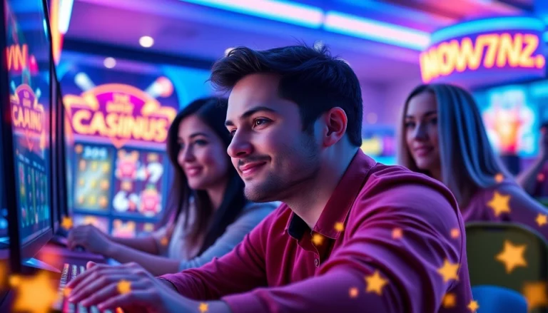 Engaging gaming experience on https://rusia777.com with players and vibrant graphics.