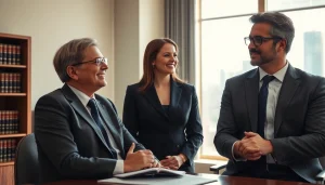 Engaging legal consultation at https://www.mainorellis.com with a lawyer supporting a client.