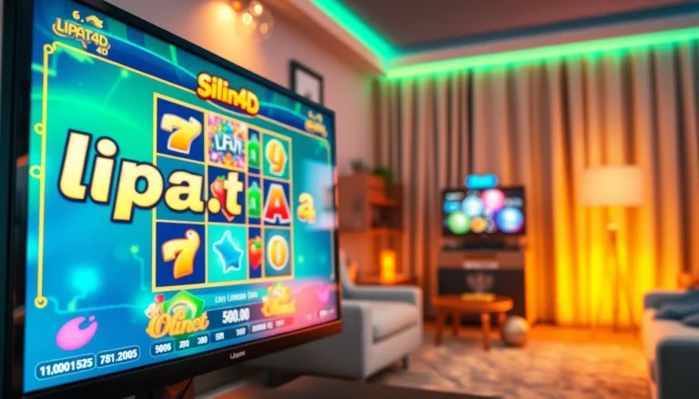 Permainan slot lipat4d yang menarik dengan antarmuka modern dan penuh warna.