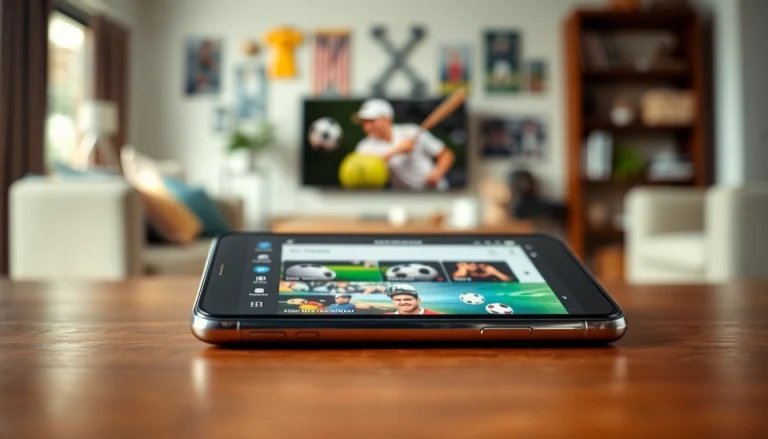 Explore the best sports betting apps in India with vibrant smartphone interface and engaging atmosphere.