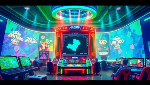 Jentoto menampilkan platform perjudian online yang menarik dan energik.