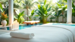 Relaxing massage therapy at https://hurghada-massage.com in a serene spa setting with soothing elements.