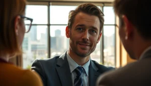 Attorney Tim Grabe consulting with a client at https://www.timgrabeattorney.com in a professional office setting.