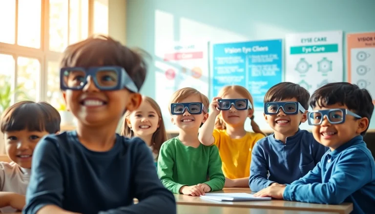 Demonstrative activity showcasing Our Children's Vision in a vibrant classroom setting.